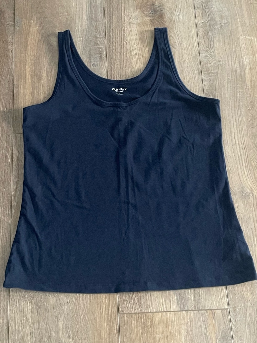 Old Navy Women's Dark Blue Scoop Neck Tank Top